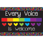 Ashley Productions - Smart Poly Tapis de souris pour ordinateur - 8" x 10" - Chaque voix est la bienvenue ici - Paquet de 10-Dites bonjour à un regain de motivation à chaque fois que vous cliquez et faites défiler.