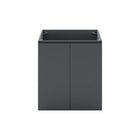 Modway - Bryn Support mural de 24" Vanité de salle de bain (lavabo non inclus) - Gris-8