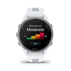 Garmin - Forerunner 170 - Whitestone avec bracelet Whitestone/Cloud Blue-Les plans d'entraînement évolutifs Garmin Coach vous aident à atteindre vos objectifs de course, de dépassement ou de forme physique grâce à des programmes adaptés quotidiennement selon votre récupération et votre santé, offrant des options allant de la course-marche pour débutants aux entraînements intensifs pour coureurs d'expérience