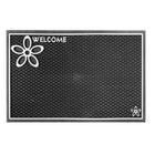 Floor Choice – Tapis d’accueil Dassi - 22 po L x 14 po l - Argent-Tapis argenté élégant qui illumine l’entrée avec un look moderne