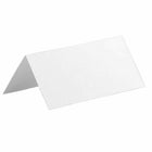 JAM Paper - Marque-places imprimables 3 3/4 po x 1-3/4 po - Marque-places blancs, paquet de 12-Couleur : blanc / Complétez n'importe quel thème de fête et signalez un événement spécial avec des marque-places colorés.