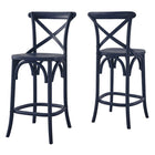 Modway - Gear Tabouret de comptoir - Bleu Minuit-7