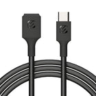 Scosche - câble d’extension ExtendIt USB de Type C femelle à USB de Type C mâle 6 pi - noir-Ajoutez 6 pi à n'importe quel câble USB-C pour être prêt à recharger ou à synchroniser vos appareils en toute circonstance