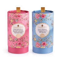 Grandma Wild’s - Duo de tubes de biscuits floraux victoriens « His & Hers »-Comprend deux tubes décoratifs au motif floral victorien