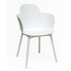 Dura Housewares - Ensemble de 4 chaises blanches Granada - white - paquet de 4-Design moderne et décoratif