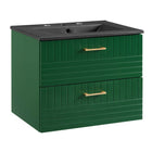 Modway - Daybreak 24" Vanette de salle de bain - Vert Noir-Vanité de salle de bain moderne