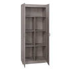 Manhattan Comfort - Ensemble moderne Hopkins 2 pièces, armoire de rangement à 14 étagères, 59,22 po - Gris-Assemblage à domicile requis Tout le matériel inclus
