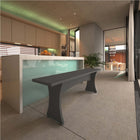 Manhattan Comfort - Ensemble de 2 bancs de salle à manger Coney 53,14 po style milieu du siècle moderne - gris-Capacité d’assise pour 2 personnes par banc