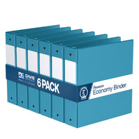 Davis Group Super économie, Reliure à anneaux ronds 2 po, paquet de 6 – Bleu Turquoise-3 Reliure À Anneaux