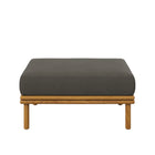 Modway - Wren Terrasse extérieure Bois de teck Ottoman in Gris silex naturel-7