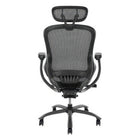 TygerClaw – Fauteuil de bureau à dossier élevé aéré et appui-tête, 26 x 16,1 x 30,7 po, noir-Mécanisme d'inclinaison aux genoux avec verrouillage pour 4 positions