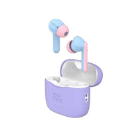 myFirst - CareBuds Écouteurs sans fil pour enfants - Bonbons à la Vanille-Limiteur de volume intégré qui limite le volume maximum à 85 décibels, conformément aux recommandations des experts en audiologie pour une écoute sûre, idéal pour les enfants de 4 à 15 ans et adapté aux petits conduits auditifs