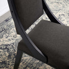 Modway - Cambridge Tissu rembourré Chaises de salle à manger Ensemble de 2 - Gris-Rembourrage en mousse dense