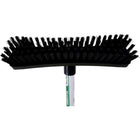 Globe - Brosse à récurer pour planchers et terrasses de 10 po (4019) -Poignée en métal avec capuchon suspendu pour un rangement facile