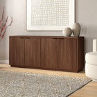 Hudson&Canal - Table de buffet Mansfield 68" L - Noyer satiné-Dimensions du produit : 15,5" L x 68" l x 29" H