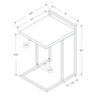 Monarch Specialties - 3635 Table D'Appoint - 25 po H/Espresso/Metal Noir-5