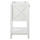 Modway - Steam Armoire de toilette de salle de bain (lavabo non inclus) - Blanc-8