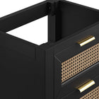 Modway - Dixie 24" Solide Armoire de toilette de salle de bain (lavabo non inclus) - Noir-8