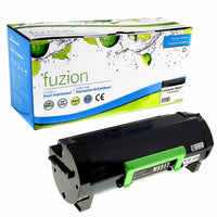 fuzion - Lexmark (51B1X00) Cartouche De Toner Compatible - Rendement Haut - Noir-Couleur d'encre: Noir