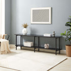 Manhattan Comfort - Console moderne Celine 70,87 po - Noir-Recommandé pour téléviseur de 60 pouces