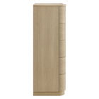 Modway - Mirae 5 tiroirs Commode courbe, Chêne léger à la brosse-6