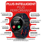 Reebok - Montre Sport Connectée Pulse - 45 mm - Acier Minuit-Intégration directe avec Google Fit, Apple Health Kit et Strava : chaque session est automatiquement enregistrée