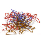 JAM Paper - Pinces papillon colourées - pinces à papier assorties - paquet de 15-Les pinces sont fabriquées à partir de fil d'acier de haute qualité et ont une finition colourée brillante | Capacité de 75 feuilles.