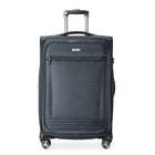 Ricardo Beverly Hills - Avalon Moyen Valise de 24" - Bleu-Tissu extérieur et doublure intérieure 100 % rPET — Fabriqués à partir de bouteilles de plastique recyclées afin de contribuer à réduire les déchets environnementaux.