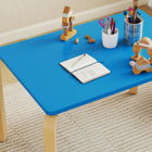 Qaba - Ensemble table et 2 chaises pour enfants, table et chaises pour tout-petits, mobilier multi-activités pour enfants pour jouer - bleu-Plusieurs options de couleurs pour créer un espace personnalisé pour votre enfant  
