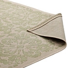 Modway - Ariana Treillis floraux vintage à l’intérieur et à l’extérieur Tapis de 5 pi l x 8 pi L - Vert clair et beige-8