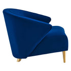 Modway - Odyssey Performance Velvet Fauteuil - Marine-Rembourrage en mousse dense