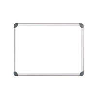 Quartet - Tableau blanc magnétique avec cadre Euro, 48 po x 96 po-Le tableau à surface effaçable à sec sert également de tableau d’affichage magnétique