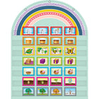 Teacher Created Resources Tableau à 7 pochettes - Oh Happy Day Rainbow-Le tableau de poche mesure 28 po x 36 po.