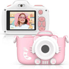 myFirst - Camera 3 Mini Appareil photo - Rose​-Excellentes capacités de prise de vue et de vidéo : Appareil photo principal de 16 MP (supportant les résolutions 5M/12M/16M) avec double objectif (selfie + macro) pour une prise de vue flexible, ainsi qu’enregistrement de vidéo Full HD 1920*1080 pour capturer des moments vivants