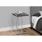 Monarch Specialties - 3637 Table D'Appoint - 25 po H/Gris/Metal Chrome-3