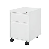 Ceha - Piètement mobile série MKGR, tiroir boîte-classeur - blanc signalisation-Système central verrouillable avec 2 clés pour un rangement sécurisé
