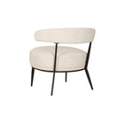 Brassex - Chaise d'appoint 958273 Caden - crème-Revêtement en tissu texturé de qualité supérieure