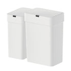 Elpheco - ensemble de poubelles à capteur PureSense-F - 2 pièces (9 L et 15 L) - blanc-Type de pièce : salle de bain, chambre, bureau, VR, nursery, dortoir
