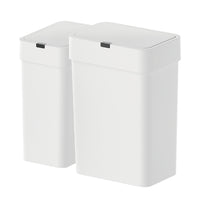 Elpheco - ensemble de poubelles à capteur PureSense-F - 2 pièces (9 L et 15 L) - blanc-Type de pièce : salle de bain, chambre, bureau, VR, nursery, dortoir