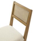 Modway - Nimba Faux rotin Tissu Chaises de salle à manger Ensemble de 2 - Ivoire à tissage de bruyère-10