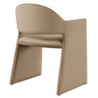 Modway - Talia Performance Velvet Fauteuil à manger - Taupe-Arrivée entièrement assemblée