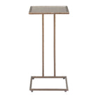 Zuo - Ringen Table d’appoint - Bronze-Dessus carré en verre miroir au look élégant et contemporain