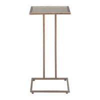 Zuo - Ringen Table d’appoint - Bronze-Dessus carré en verre miroir au look élégant et contemporain
