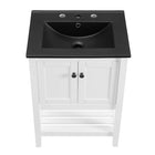 Modway - Prestige 24" Vanette de salle de bain - Blanc Noir-9