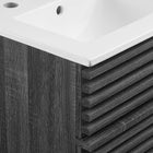 Modway - Render Fixation murale de 18" Vanette de salle de bain - Blanc charbon-Matchs non inclus