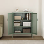 Manhattan Comfort - Amelia 31,5 po Buffet Moderne d’Appoint - Vert-Lignes épurées et silhouette minimaliste, parfaites pour les espaces contemporains et transitionnels