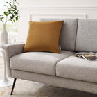 Modway - Accentuate 20 po Performance Velvet Coussin décoratif in Vert Cognac-Moulures en tuyauterie française