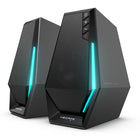 Hecate by Edifier - G1500 Enceintes stéréo de jeu multi-entrées Bluetooth avec lumières RGB - Noir-Total RMS: 2.5W x 2 (5W)