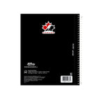 Hilroy - Cahier Hockey Canada Avec Logo 2002 – 10 ½ po H x 8 ⅝ po l – Noir/Blanc-Feuilles lignées format collège