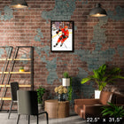 Leo Carlsson 20x29 Anaheim Ducks - Toile encadree - 22" x 31"-Sous licence officielle de la LNH et de l'AJLNH